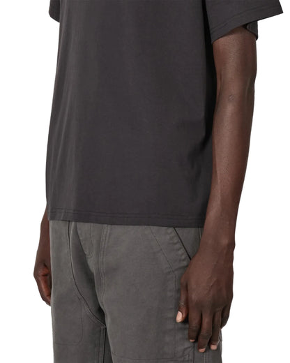 ROA SIGNAL Mountain T-Shirt Washed Black 裾口ディテール