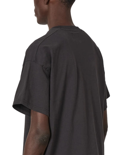 ROA SIGNAL Mountain T-Shirt Washed Black 背面詳細