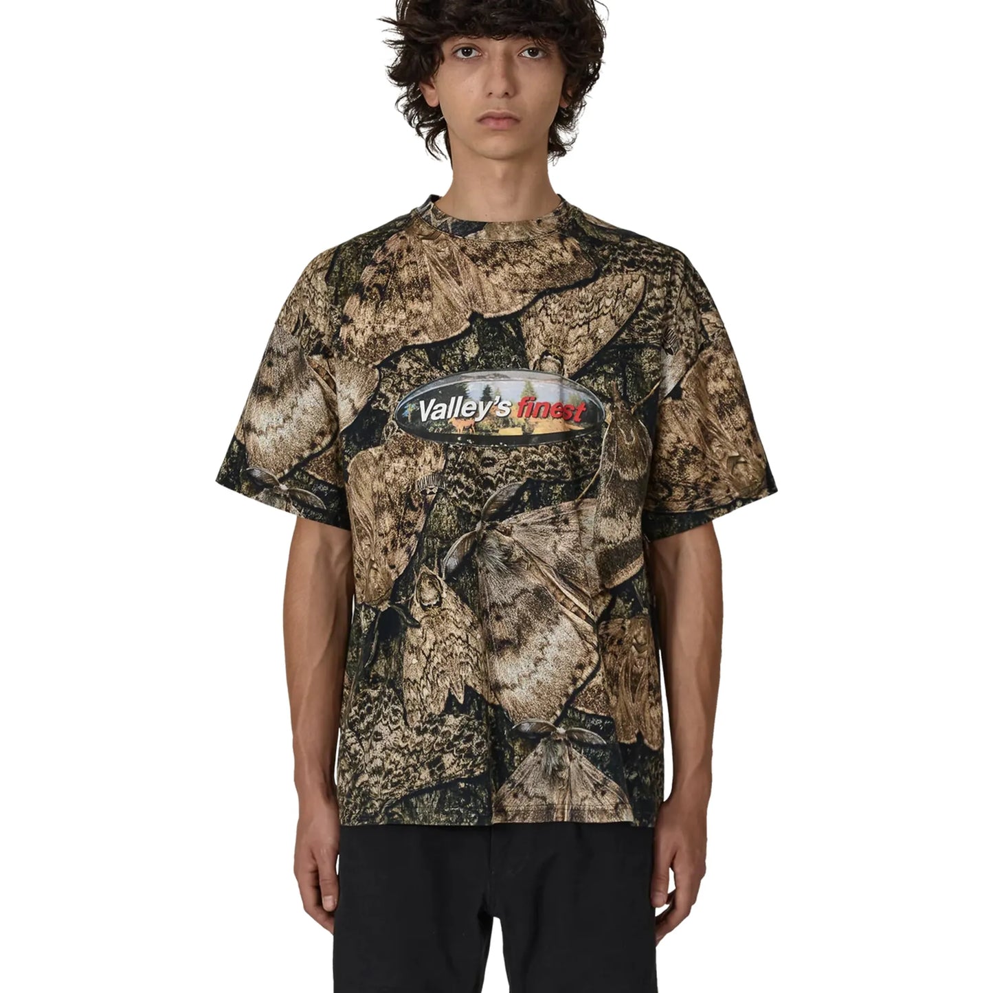 ROA Senter T-Shirt Brown 着用イメージフロントスタイル メンズコーディネート