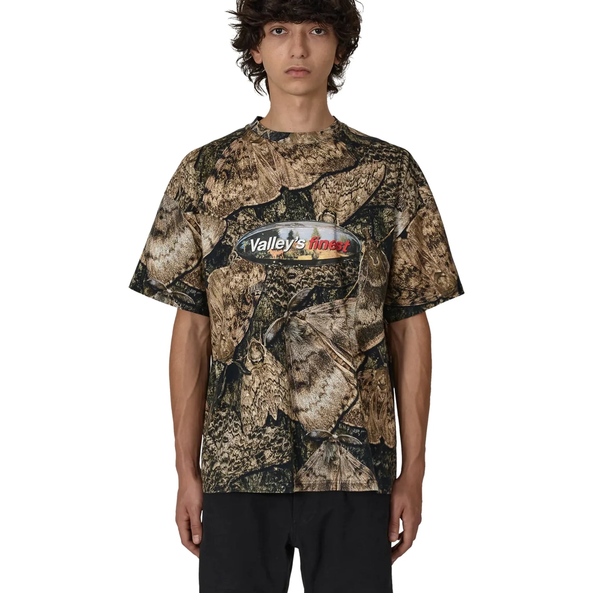 ROA Senter T-Shirt Brown 着用イメージフロントスタイル メンズコーディネート