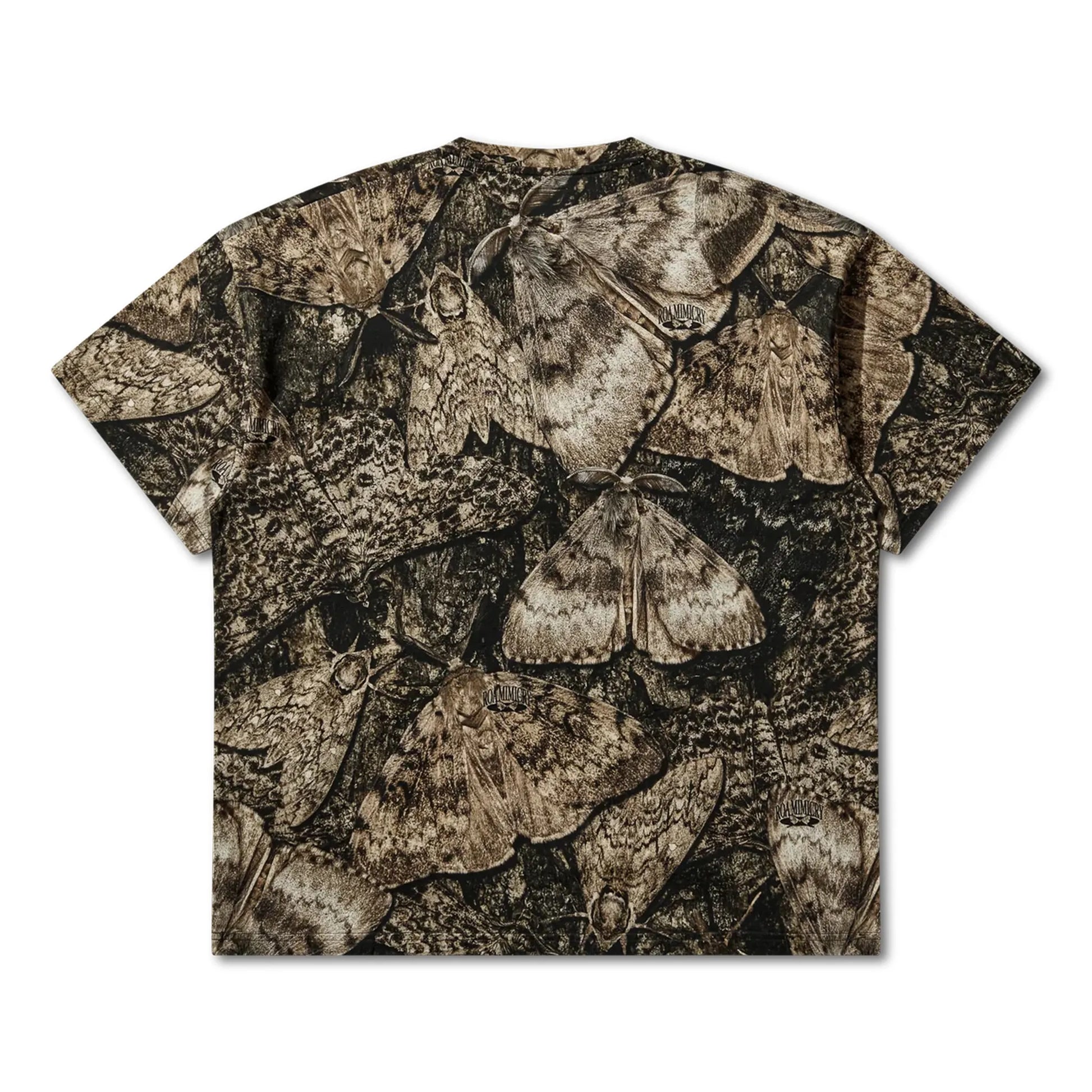 ROA Senter T-Shirt Brown バックデザイン 背面シルエット
