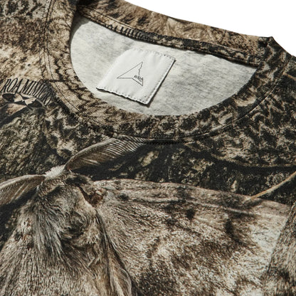 ROA Senter T-Shirt Brown ネックディテール リブ仕様