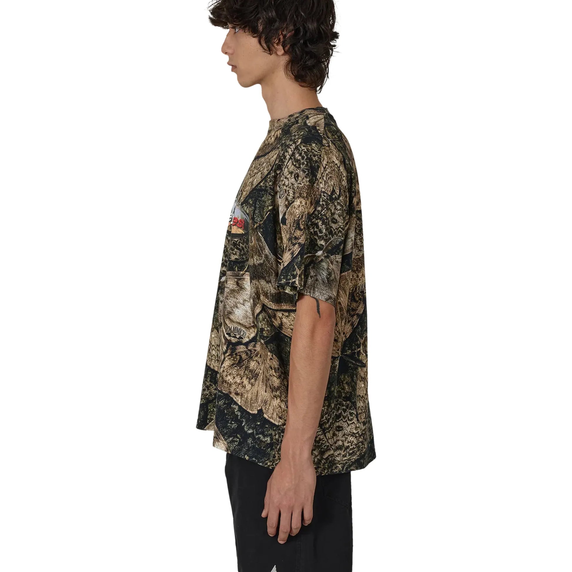 ROA Senter T-Shirt Brown サイドシルエット サイドアングル