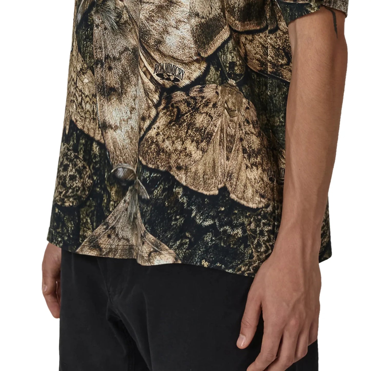 ROA Senter T-Shirt Brown 裾ディテール