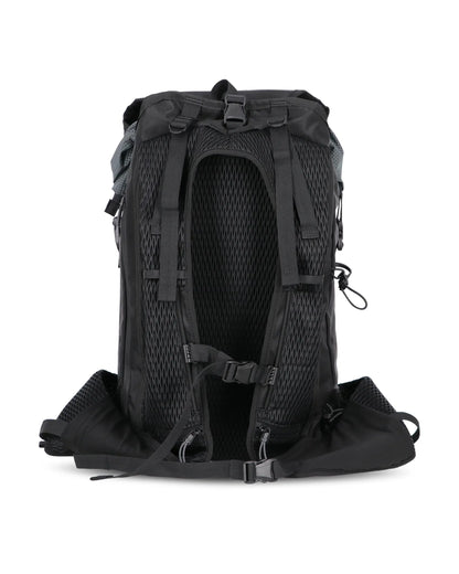 ROA TESTUDO 30L Technical Shell Backpack Black Dark Grey 背面