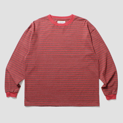 CABARET POVAL Coxon Stripe L/S Top Red【26AW-PVA-CS01】(N) 商品写真 正面