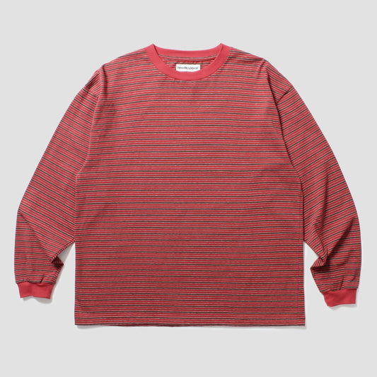 CABARET POVAL Coxon Stripe L/S Top Red【26AW-PVA-CS01】(N) 商品写真 正面