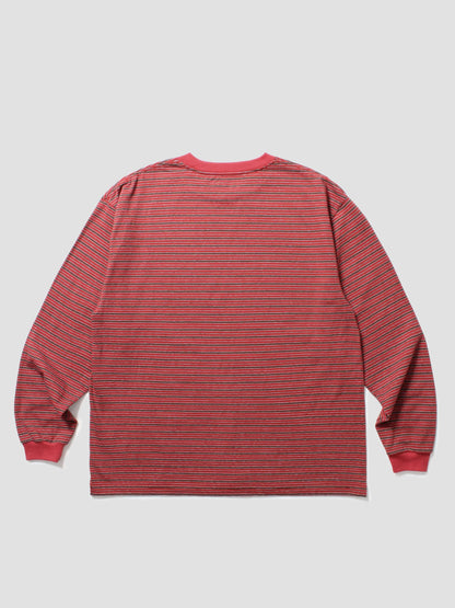 CABARET POVAL Coxon Stripe L/S Top Red【26AW-PVA-CS01】(N) 商品写真 背面