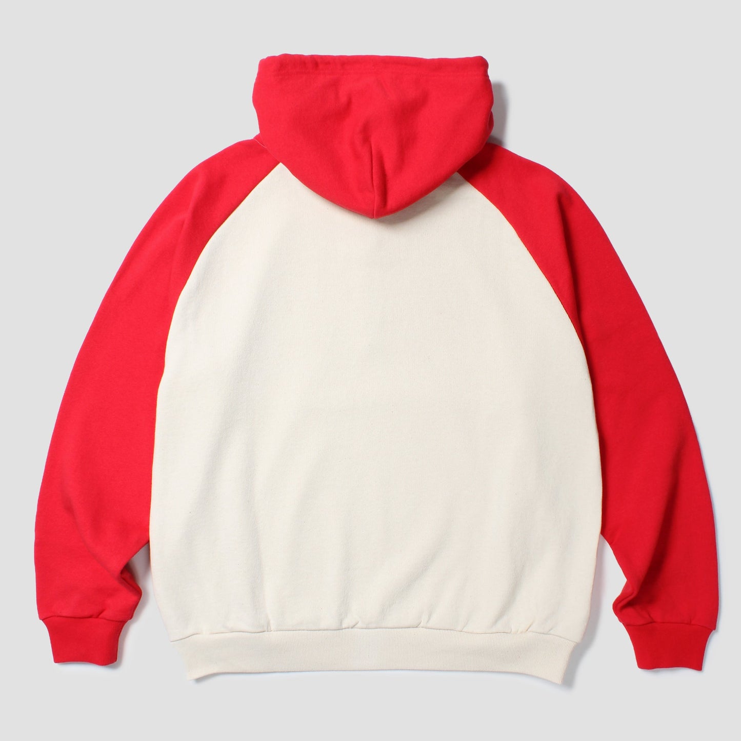 CABARET POVAL Anorak Sweatshirt Red and Off White 背面