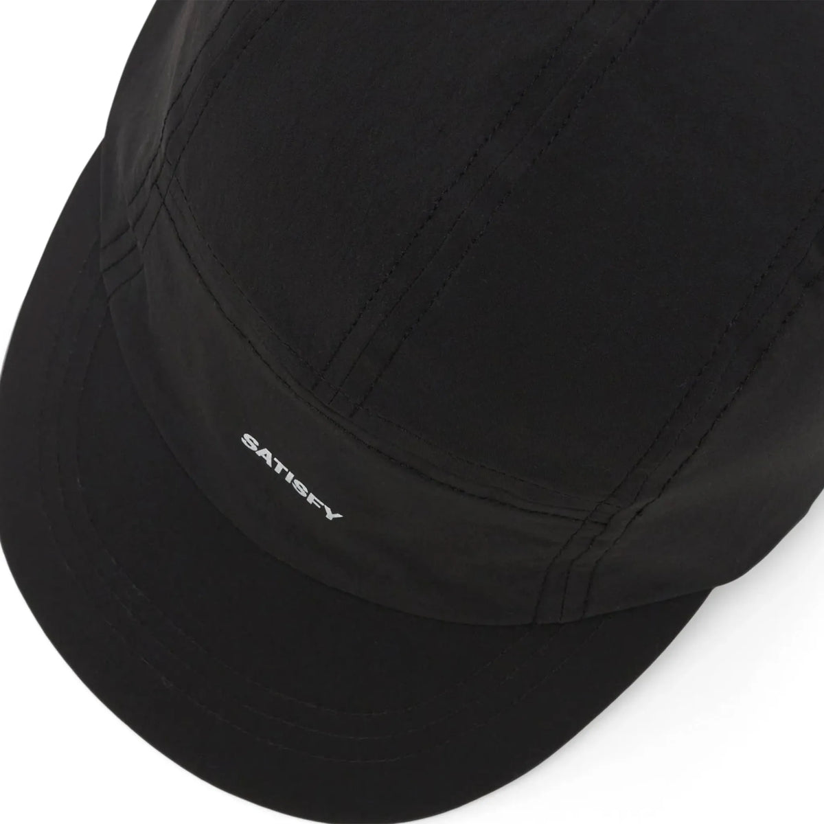 SATISFY PeaceShell™ Cordura® Trail Cap Black ブリムディテール
