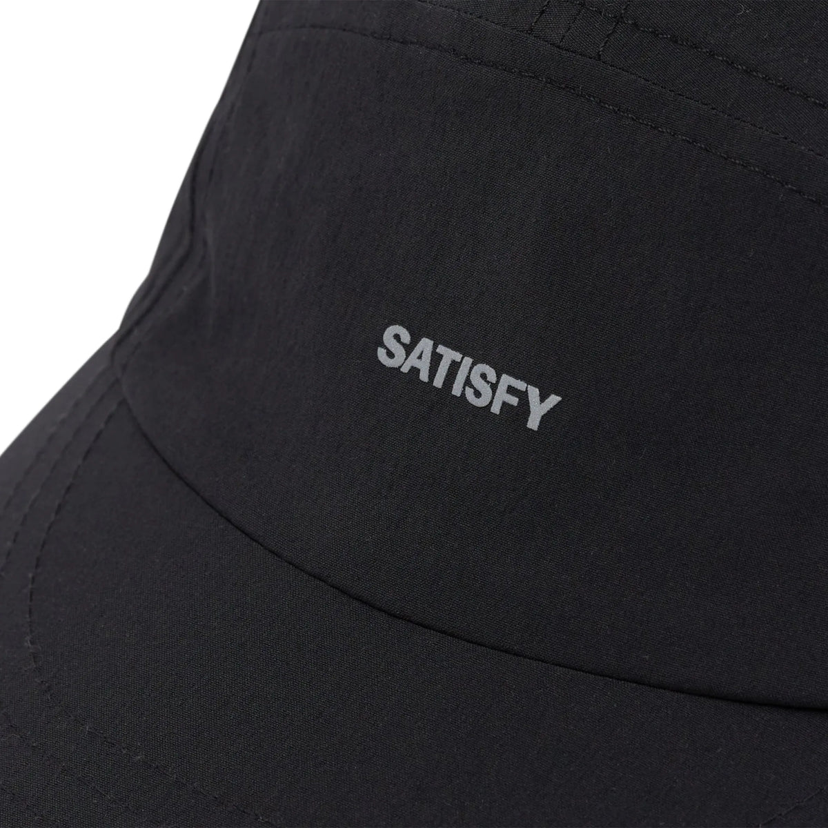 SATISFY PeaceShell™ Cordura® Trail Cap Black ブランドロゴ