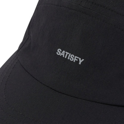SATISFY PeaceShell™ Cordura® Trail Cap Black ブランドロゴ