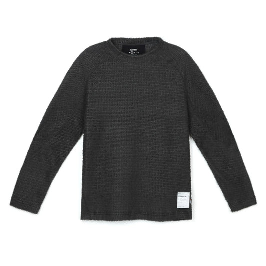 SATISFY FuzzFleece AD Long Tee Phantom 正面