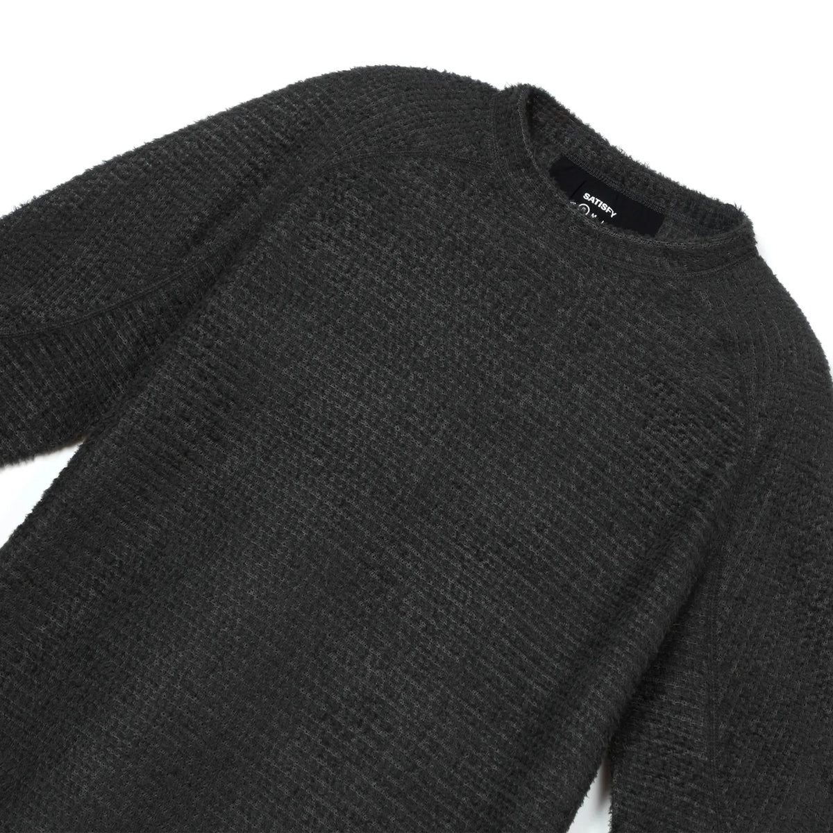 SATISFY FuzzFleece AD Long Tee Phantom フロントサイド