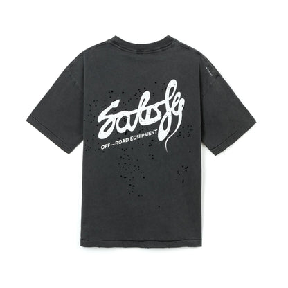 SATISFY MothTech™ T-Shirt Aged Black Eagle 背面
