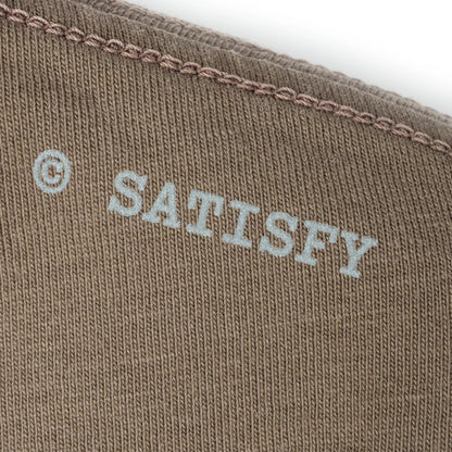 SATISFY MothTech™ T-Shirt Sun Bleached Rain Drum リフレクターロゴ