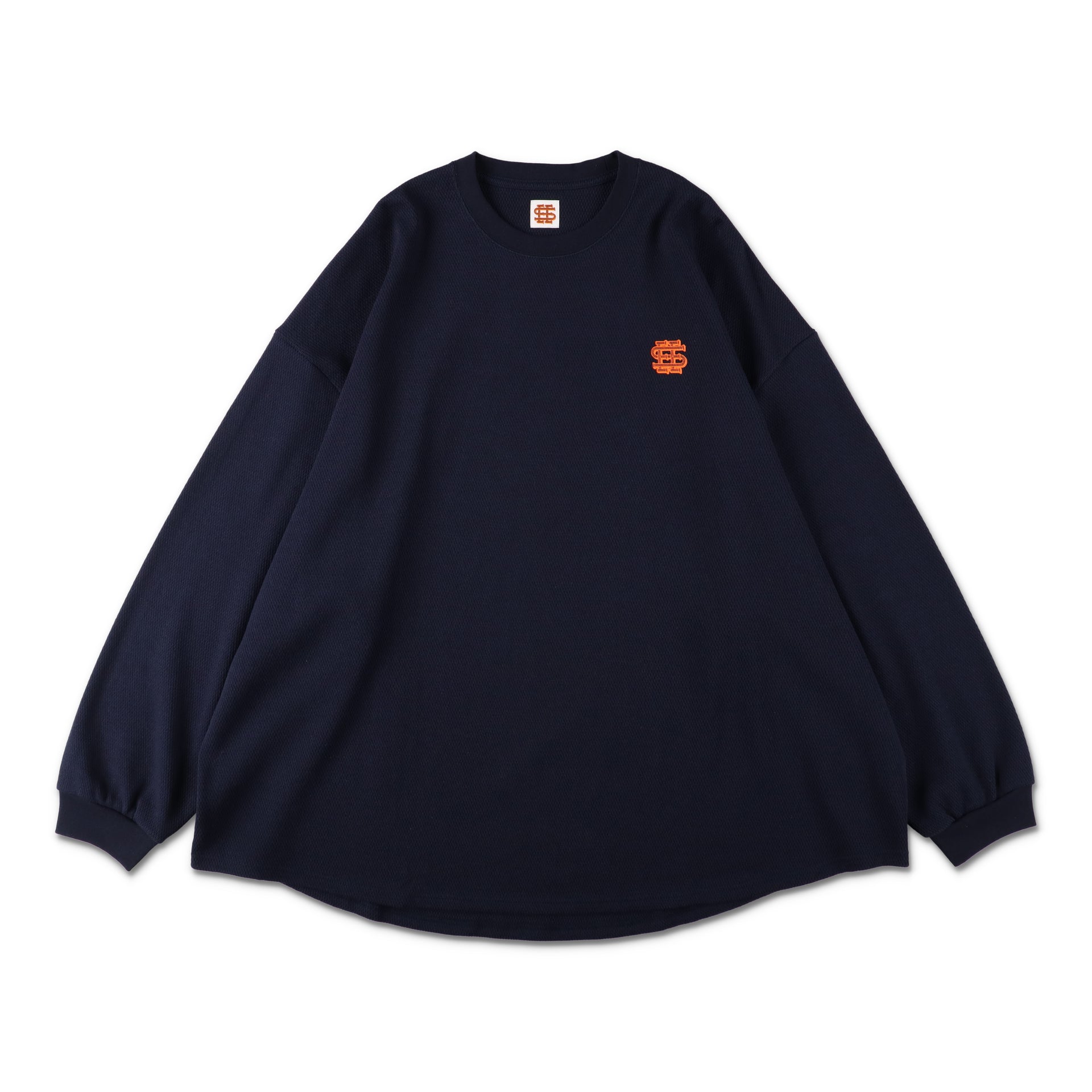 4.11 12:00pm 発売 SEE SEE THERMAL SUPER BIG ROUND LS TEE【NAVY 