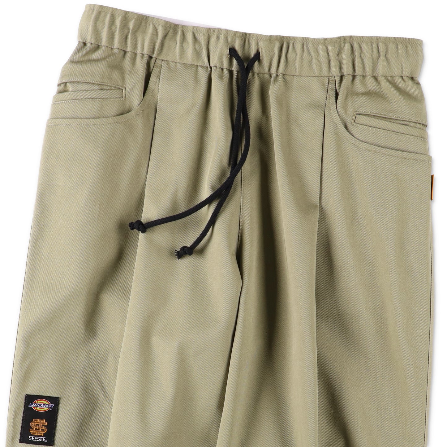 SEE SEE x DICKIES WIDE TAPERED EASY PANTS【KHAKI】