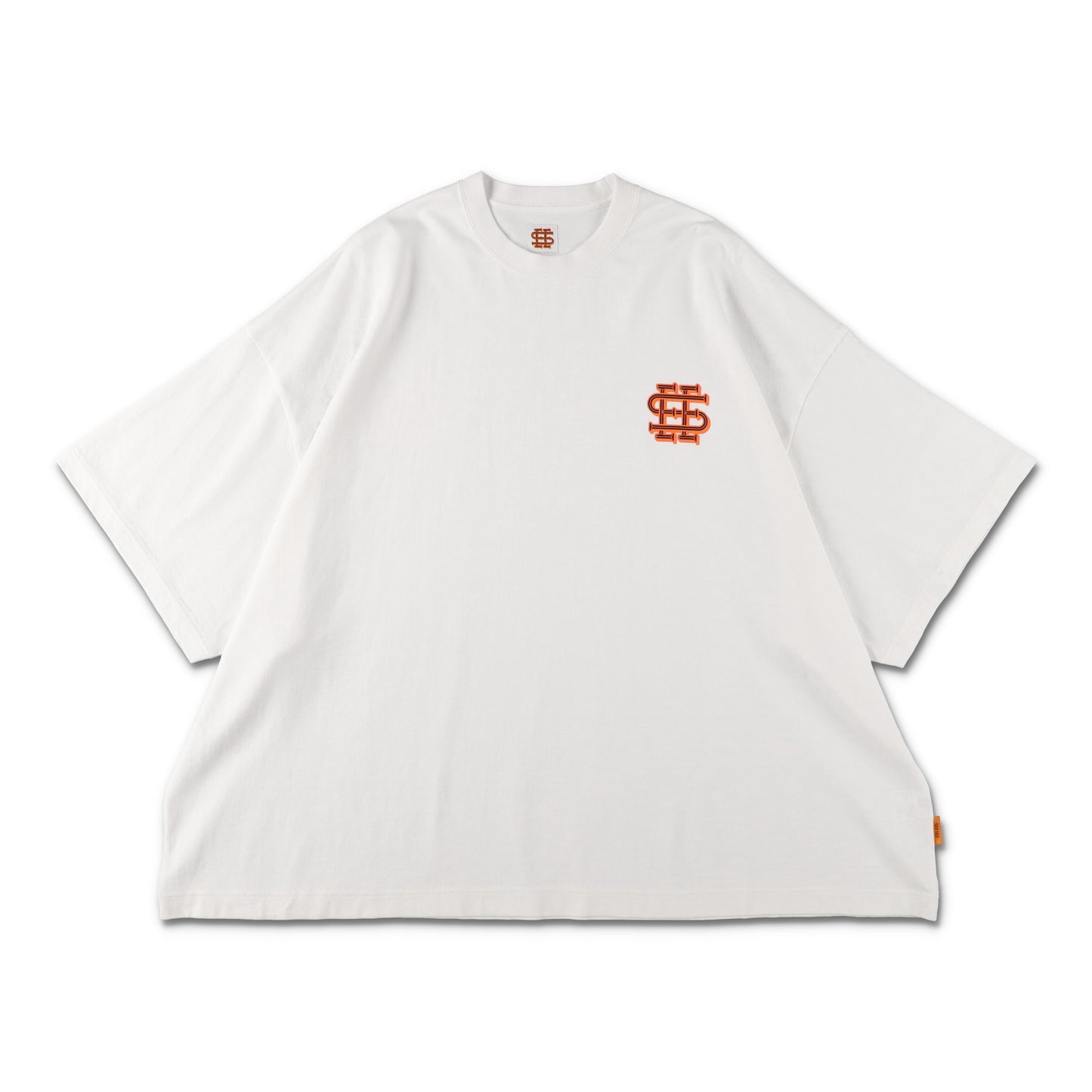 【1-1】SEE SEE SUPER BIG FLAT TEE MELT LOGO【WHITE】