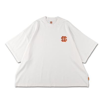 【1-1】SEE SEE SUPER BIG FLAT TEE MELT LOGO【WHITE】