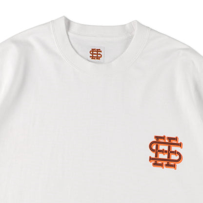 【1-1】SEE SEE SUPER BIG FLAT TEE MELT LOGO【WHITE】