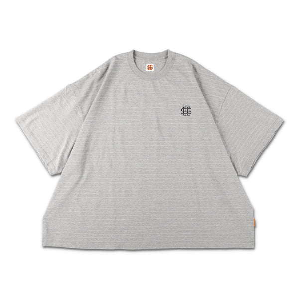 9-2】SEE SEE SUPER BIG FLAT REFLECTOR STRIPE TEE【GREY