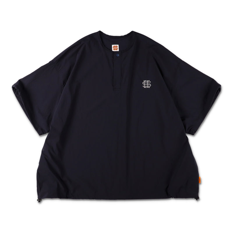 8-2】SEE SEE SUPER BIG NYLON PULLOVER W DRAWSTRINGS【NAVY