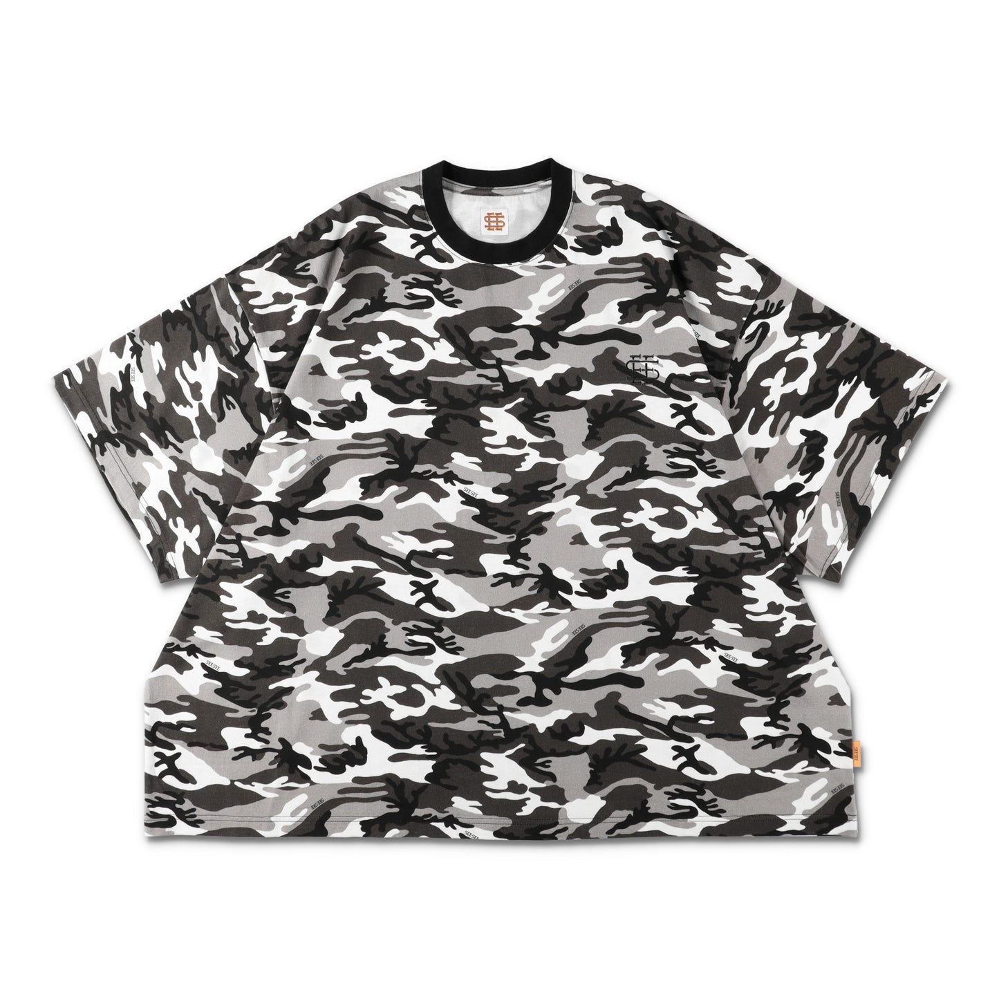 【3-2】SEE SEE SUPER BIG FLAT CITY CAMO TEE【CITY GREY CAMO】