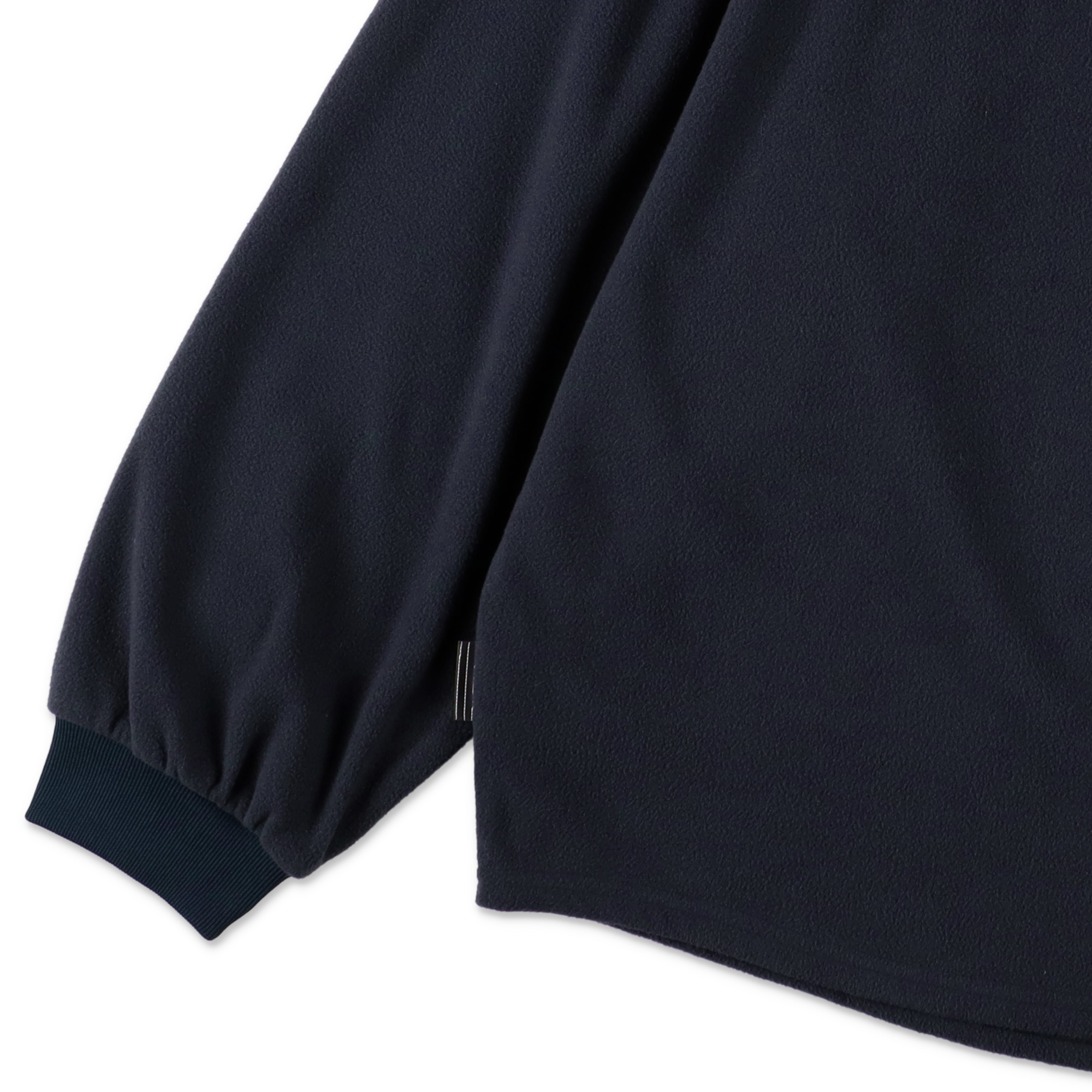 S.F.C FLEECE SUPER BIG LS ROUND TEE - NAVY – STUDY SHOWROOM STORE