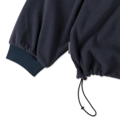S.F.C FLEECE SUPER BIG HOODY LS TEE W/DRAWSTRINGS NAVY 袖口