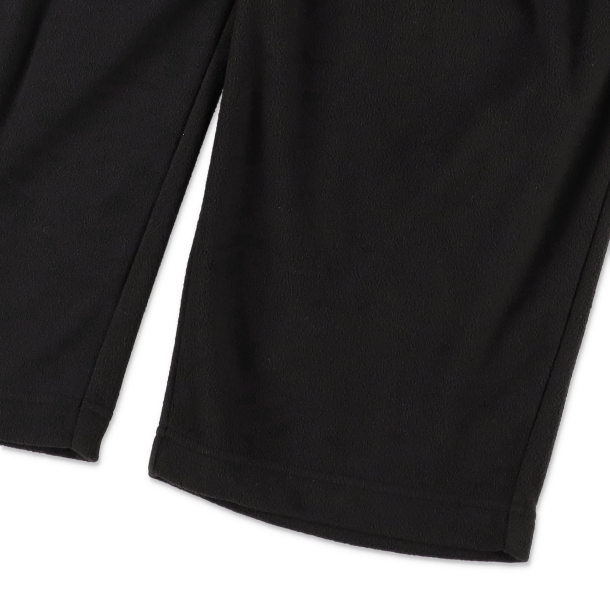 S.F.C  FLEECE WIDE TAPERED EASY PANTS BLACK 裾口