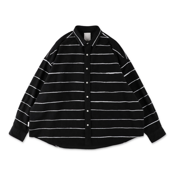 S.F.C Side Stripe Flannel Shirt Black【SFCFW26S03】(N)