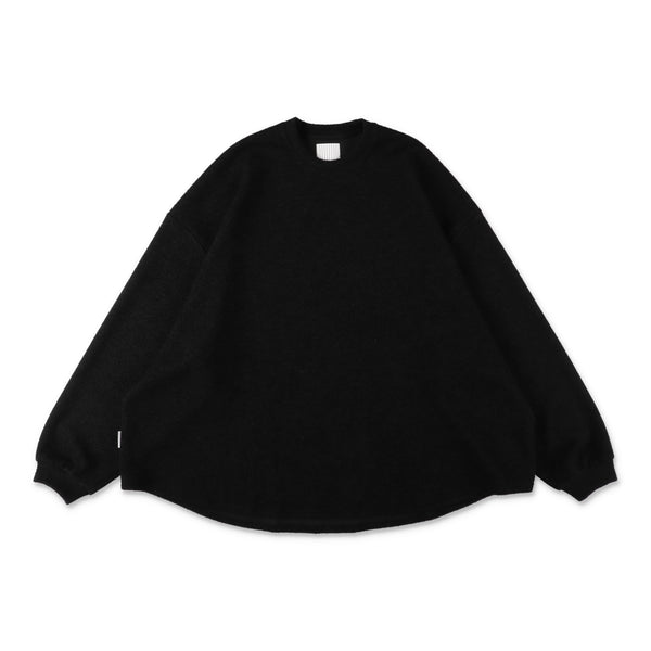 S.F.C Super Big LS Tee (Round Knit Sew) Black【SFCFW26CS03】(N)