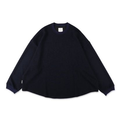 S.F.C Super Big LS Tee (Round Knit Sew) Navy【SFCFW26CS03】(N)