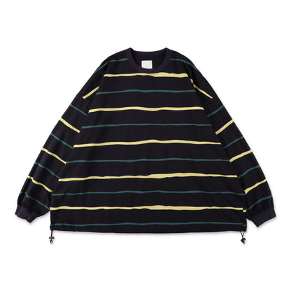 S.F.C Super Big Stripe LS Tee (W/Drawstrings) Navy【SFCFW26CS07】(N)