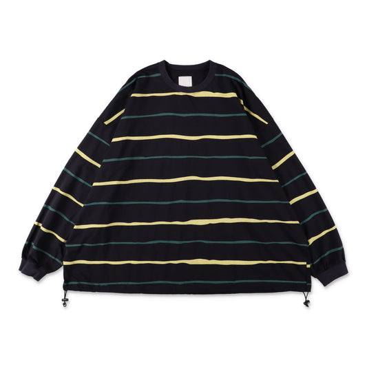 S.F.C Super Big Stripe LS Tee (W/Drawstrings) Navy【SFCFW26CS07】(N)