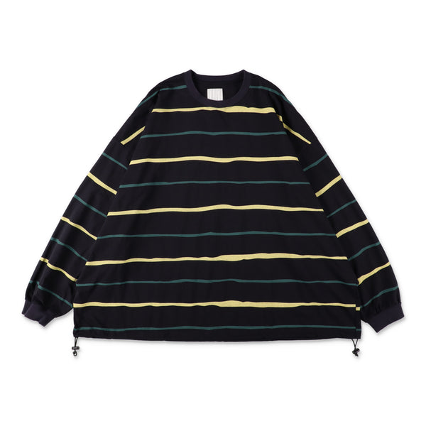 S.F.C Super Big Stripe LS Tee (W/Drawstrings) Navy【SFCFW26CS07】(N)