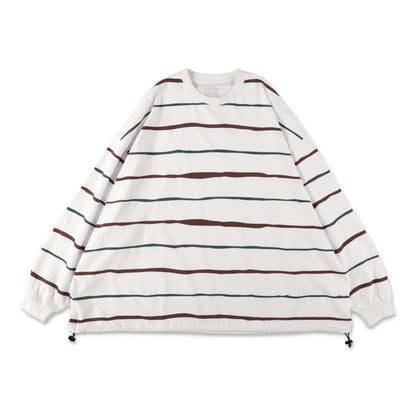 S.F.C Super Big Stripe LS Tee (W/Drawstrings) White【SFCFW26CS07】(N)