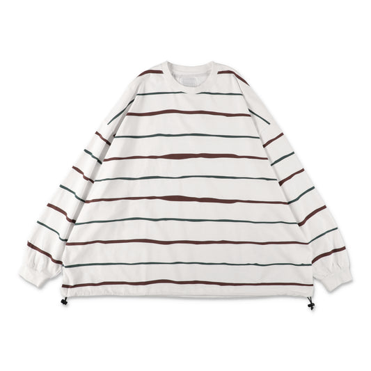 S.F.C Super Big Stripe LS Tee (W/Drawstrings) White【SFCFW26CS07】(N)