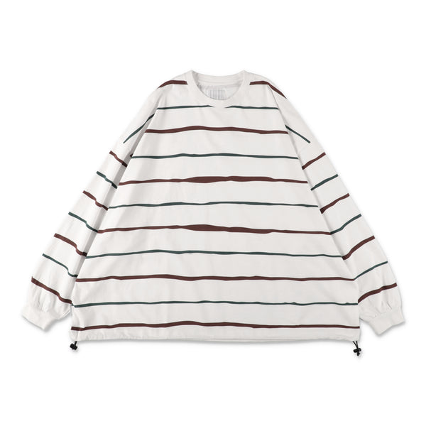 S.F.C Super Big Stripe LS Tee (W/Drawstrings) White【SFCFW26CS07】(N)