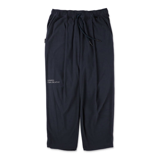 S.F.C  FLEECE WIDE TAPERED EASY PANTS NAVY 正面