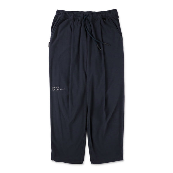S.F.C  FLEECE WIDE TAPERED EASY PANTS NAVY 正面