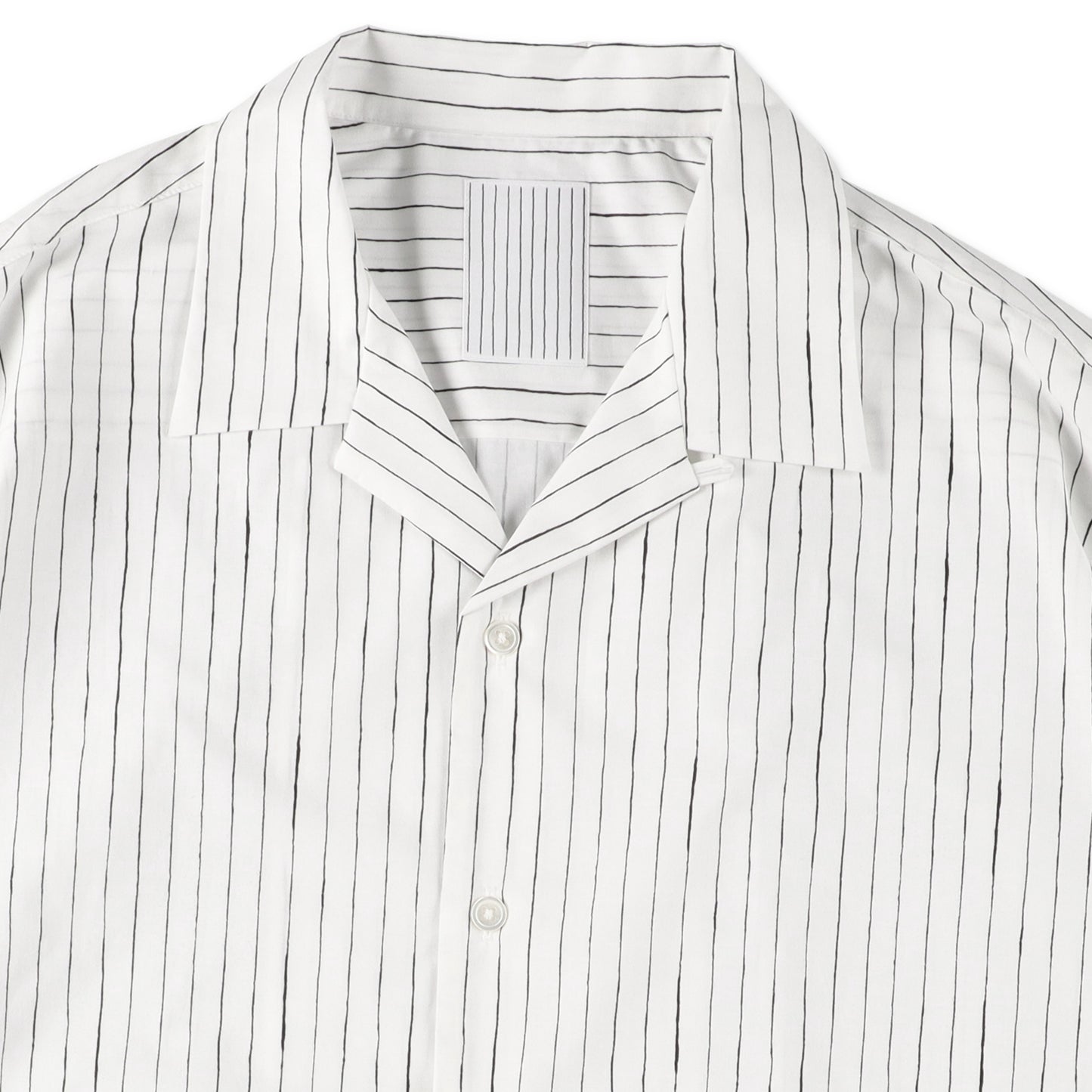 S.F.C Cotton Stripe Open Collar SS Shirt White【SFCSS26S07】(N)