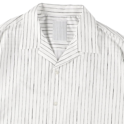 S.F.C Cotton Stripe Open Collar SS Shirt White【SFCSS26S07】(N)