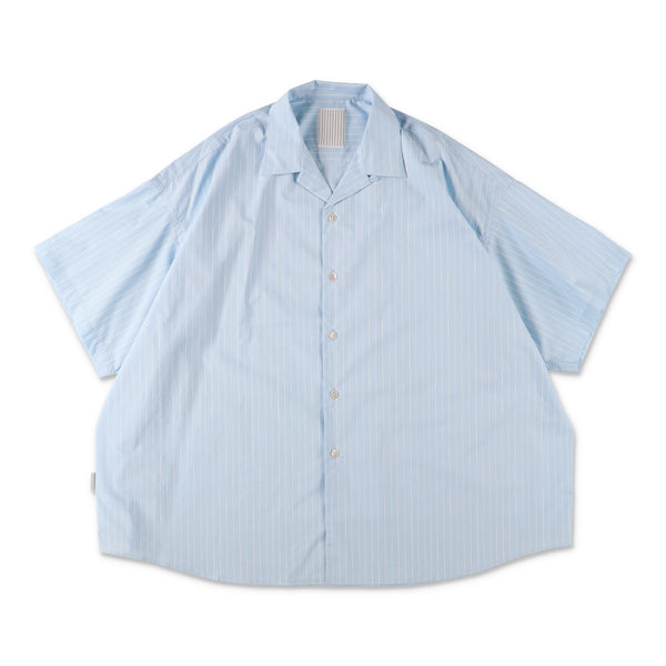 S.F.C Cotton Stripe Open Collar SS Shirt Sax【SFCSS26S07】(N)