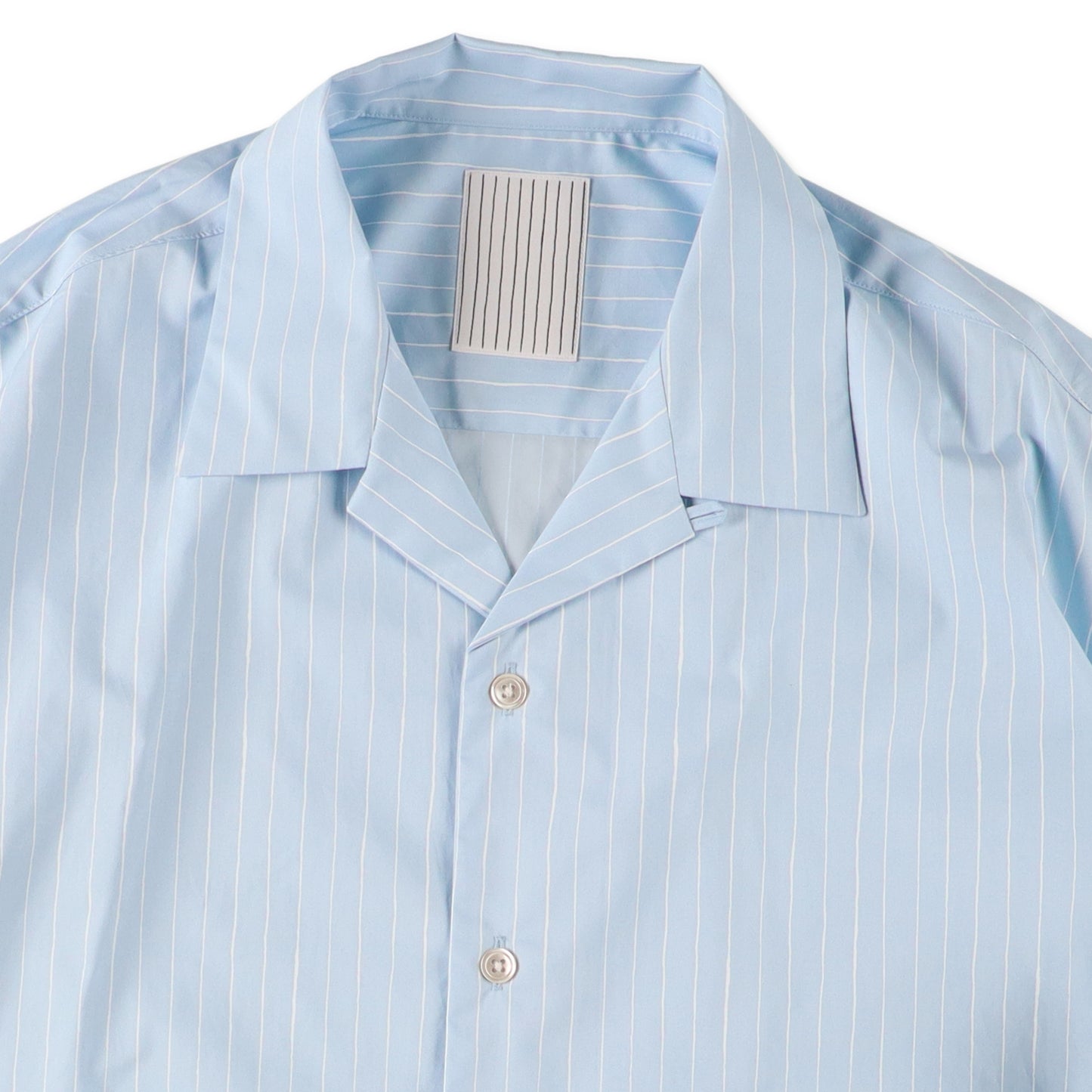 S.F.C Cotton Stripe Open Collar SS Shirt Sax【SFCSS26S07】(N)