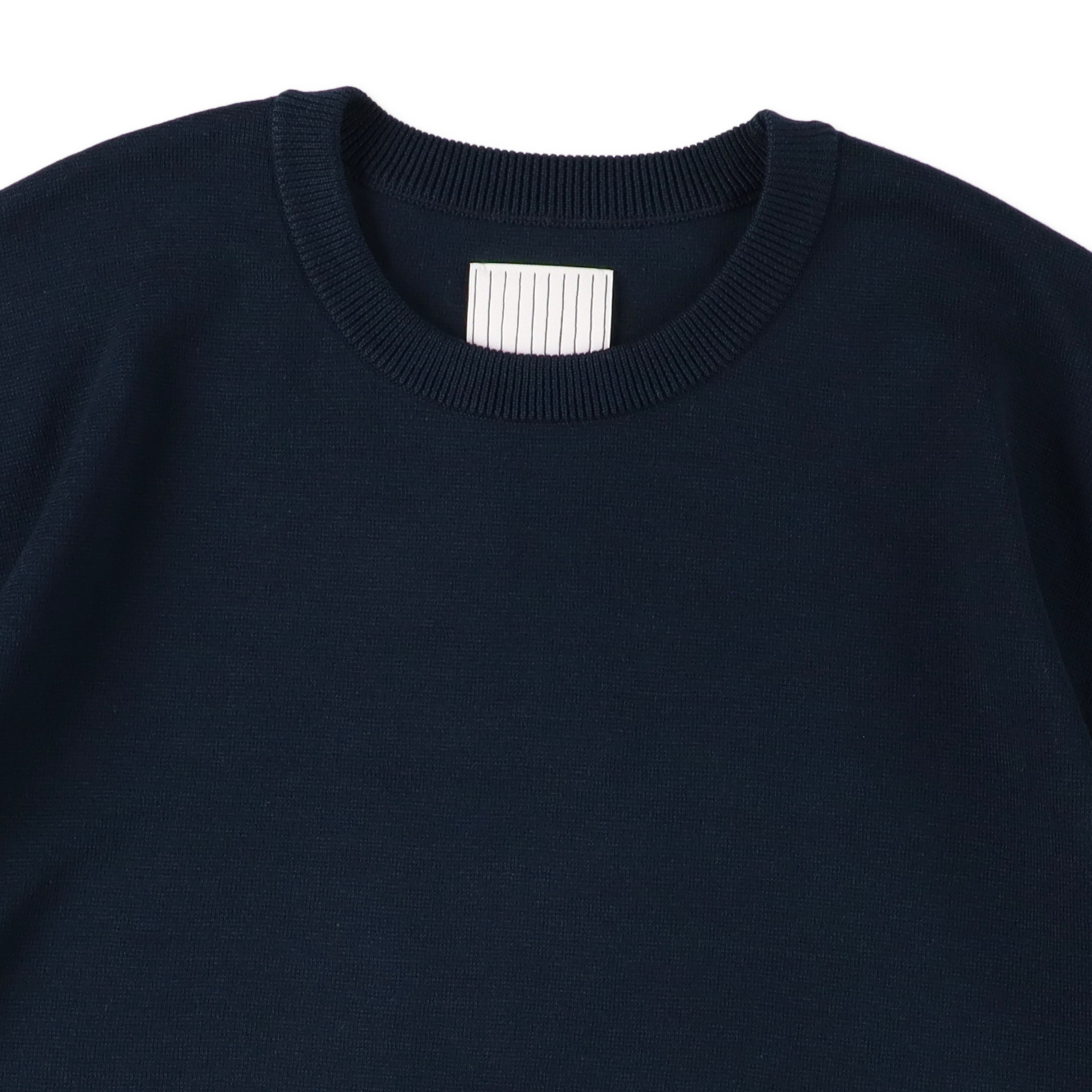 S.F.C SUPER BIG SS COTTON KNIT TEE - Navy – STUDY SHOWROOM STORE