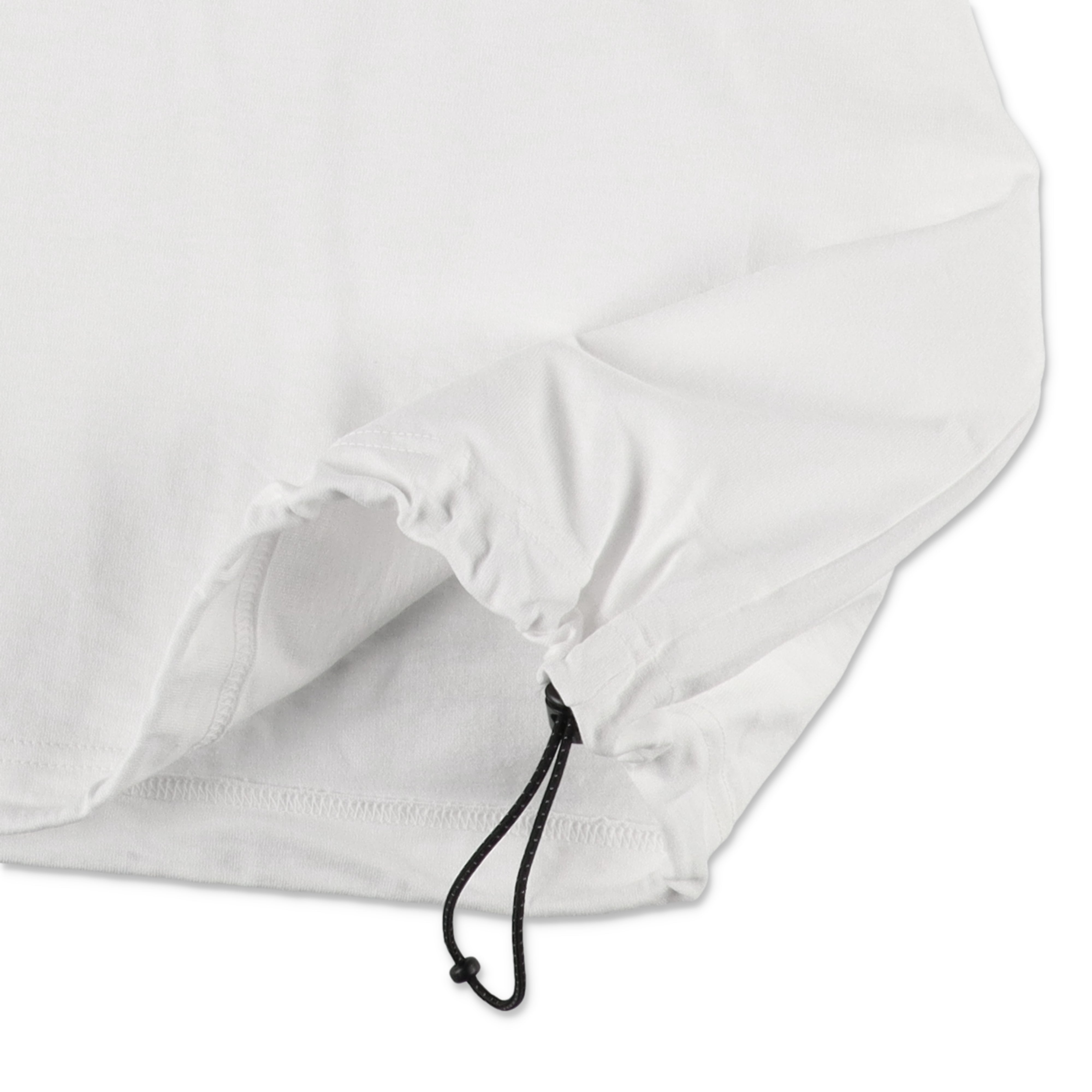 S.F.C SUPER BIG SS TEE w/ DRAWSTRINGS - White – STUDY SHOWROOM STORE
