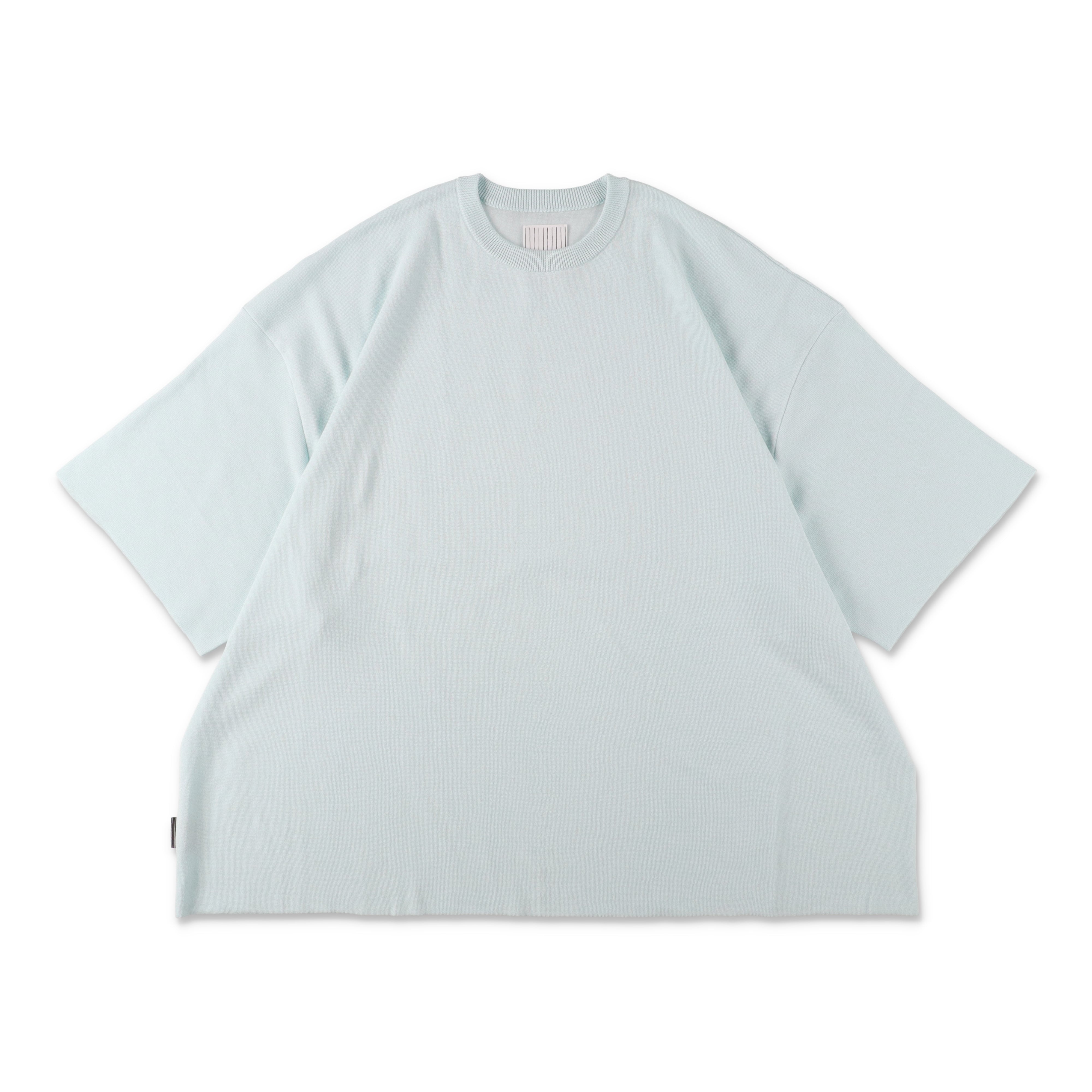 S.F.C SUPER BIG SS COTTON KNIT TEE - Aqua Blue – STUDY SHOWROOM STORE