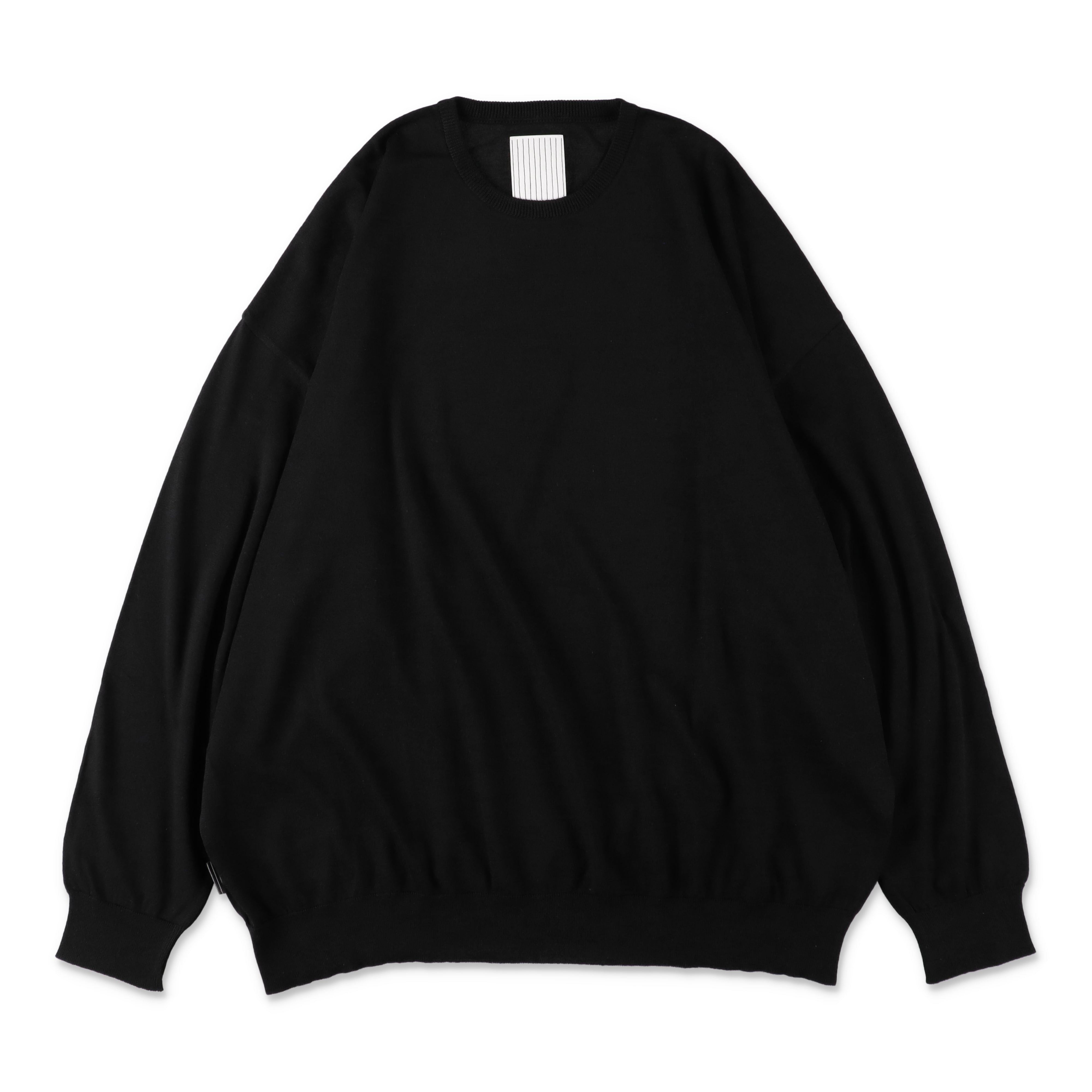 S.F.C BIG LS COTTON KNIT TEE - Black – STUDY SHOWROOM STORE